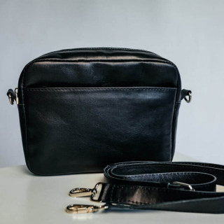 Жіноча сумка Джорджія гладка чорна