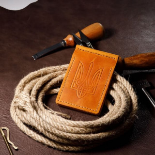 Затискач для грошей рудий Тризуб