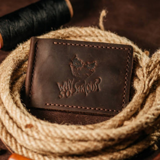 Затискач для грошей коричневий Джокер