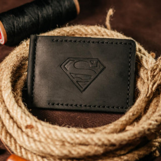 Затискач для грошей чорний Superman