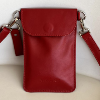 Жіноча сумка Колібрі червона глянець