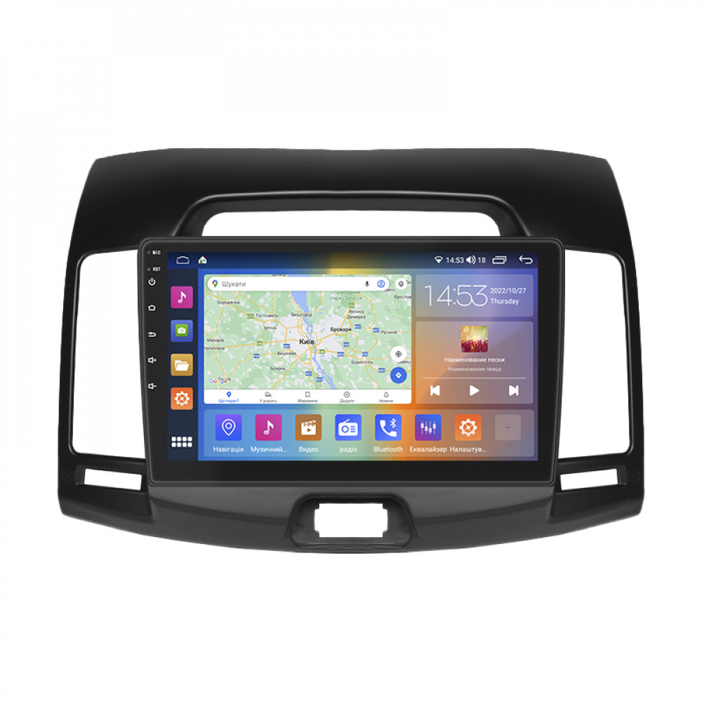 Штатная магнитола Lesko для Hyundai Avante IV 2006-2010 экран 9" 4/64Gb CarPlay 4G Wi-Fi GPS Prime