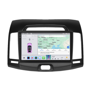 Штатная магнитола Lesko для Hyundai Avante IV 2006-2010 экран 9" 4/64 QLED CarPlay 4G Wi-Fi GPS 360 Prime
