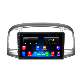 Штатная магнитола Lesko для Hyundai Verna II 2005-2010 экран 9" 2/32Gb Wi-Fi GPS Base