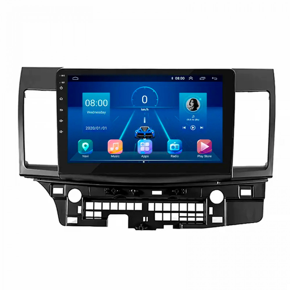 Штатная магнитола Lesko для Mitsubishi Lancer Evolution X 2007-2016 экран 10" 6/128Gb 4G Wi-Fi GPS Top