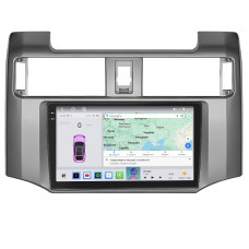Штатная магнитола Lesko для Toyota 4Runner V 2009-2013 экран 9" 4/64 QLED CarPlay 4G Wi-Fi GPS 360 Prime