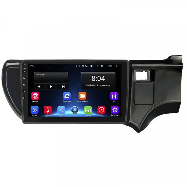 Штатная магнитола Lesko для Toyota Aqua I right wheel 2011-2021 экран 9" 2/32Gb Wi-Fi GPS Base