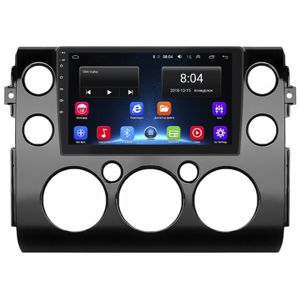 Штатная магнитола Lesko для Toyota FJ Cruiser  2006-н.в. экран 9" 2/32Gb Wi-Fi GPS Base