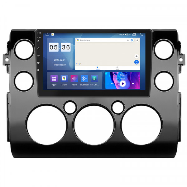 Штатная магнитола Lesko для Toyota FJ Cruiser  2006-н.в. экран 9" 4/64Gb CarPlay 4G Wi-Fi GPS Prime