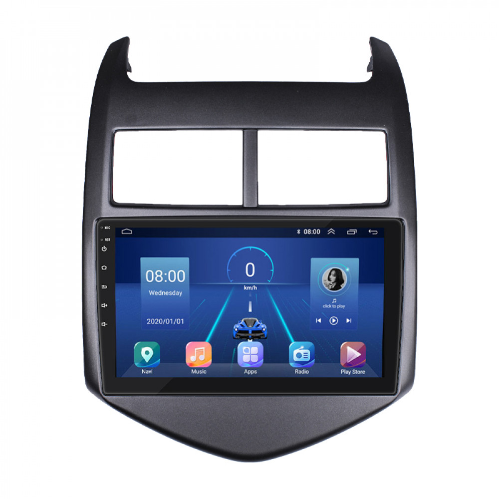 Штатная магнитола Lesko для Chevrolet Sonic I 2011-2016 экран 9" 4/32Gb 4G Wi-Fi GPS Top