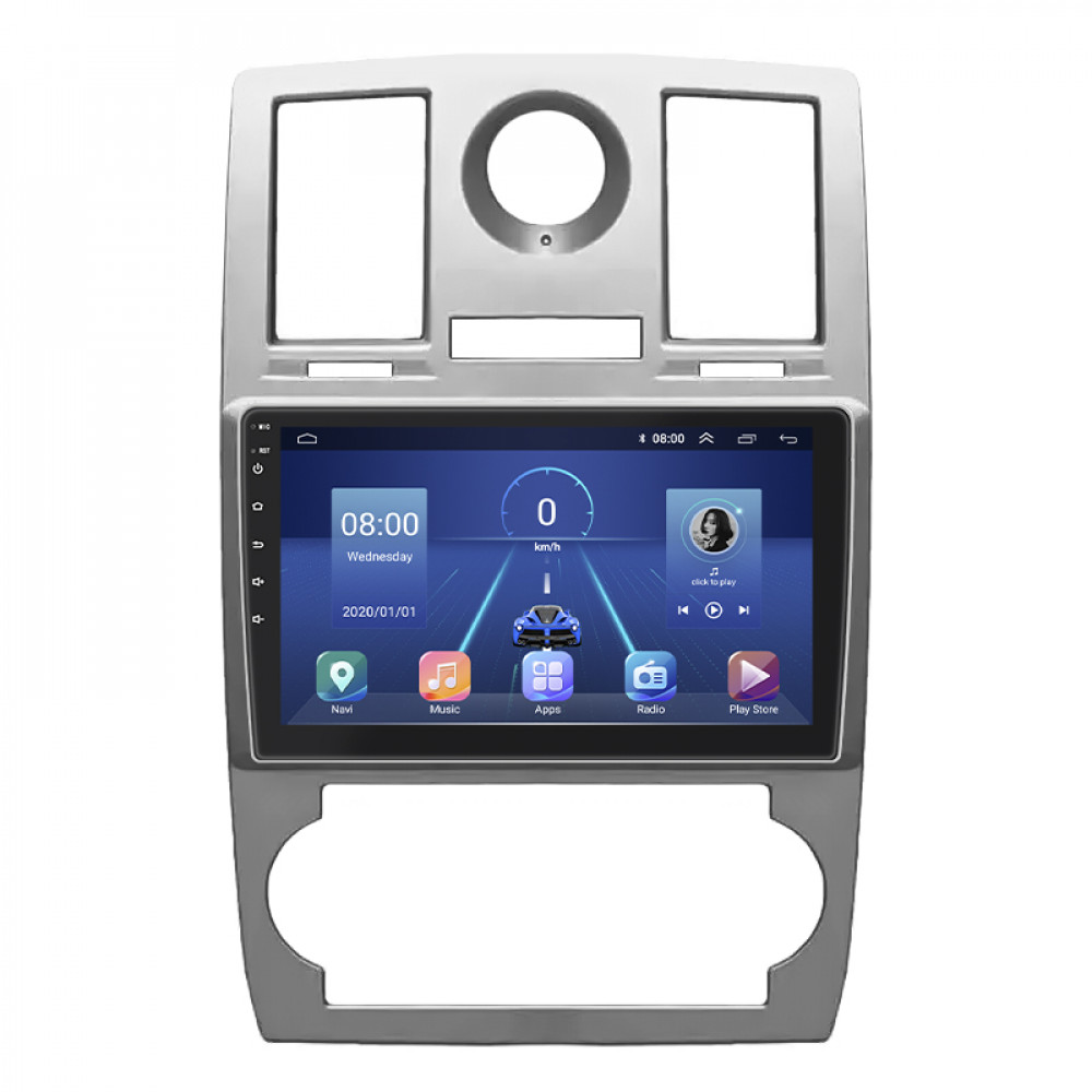 Штатная магнитола Lesko для Chrysler 300C I 2004-2011 экран 9" 4/32Gb 4G Wi-Fi GPS Top