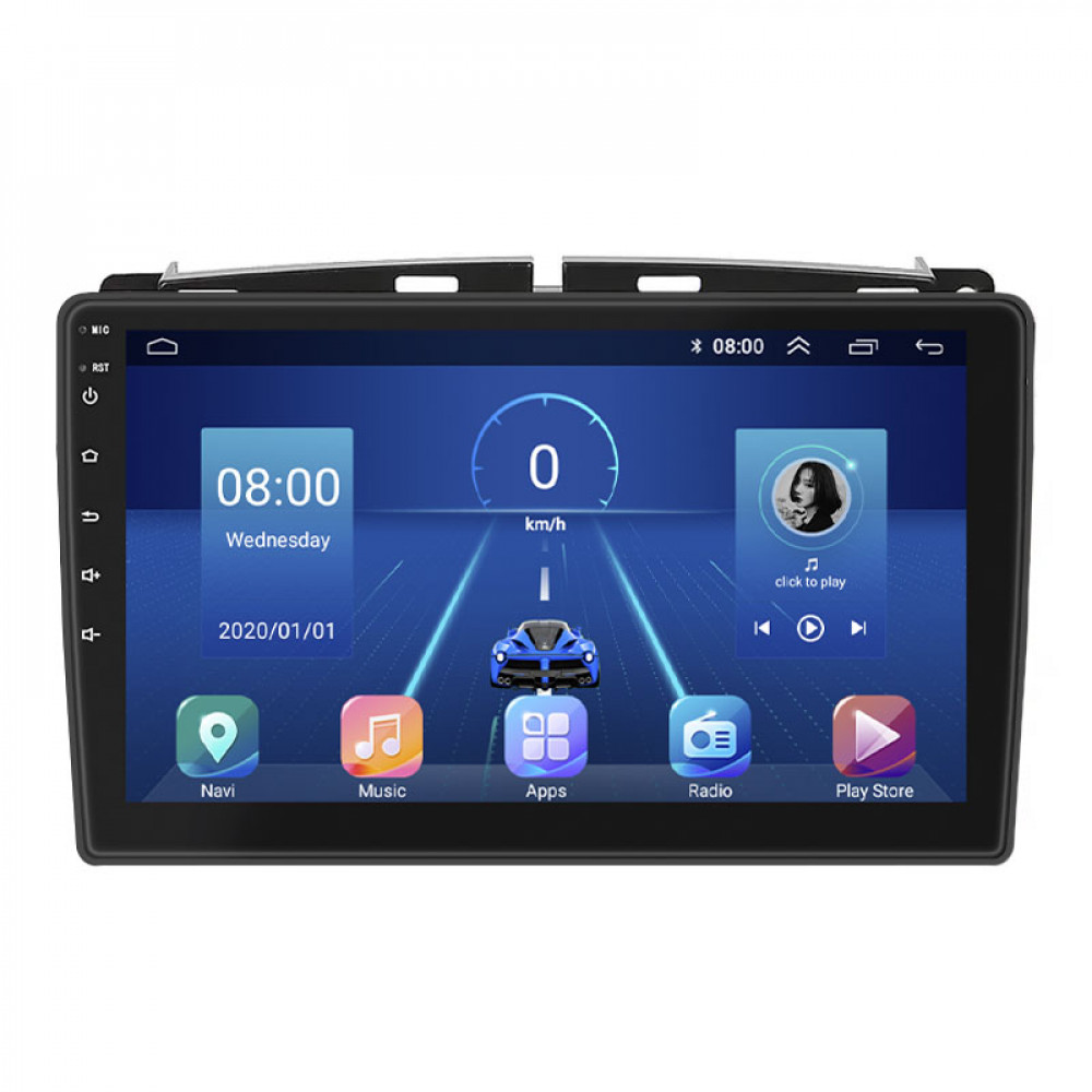 Штатная магнитола Lesko для Fiat 500 II Рестайлинг 2015-н.в. экран 9" 4/32Gb 4G Wi-Fi GPS Top