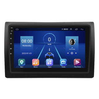 Штатная магнитола Lesko для Fiat Stilo  2001-2007 экран 9" 4/32Gb 4G Wi-Fi GPS Top