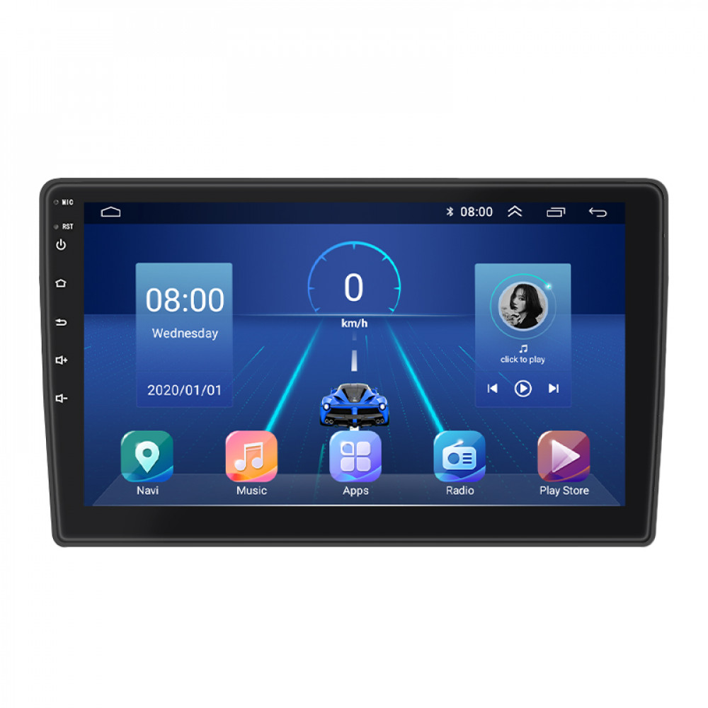 Штатная магнитола Lesko для Ford C-MAX I Рестайлинг 2007-2010 экран 9" 4/32Gb 4G Wi-Fi GPS Top