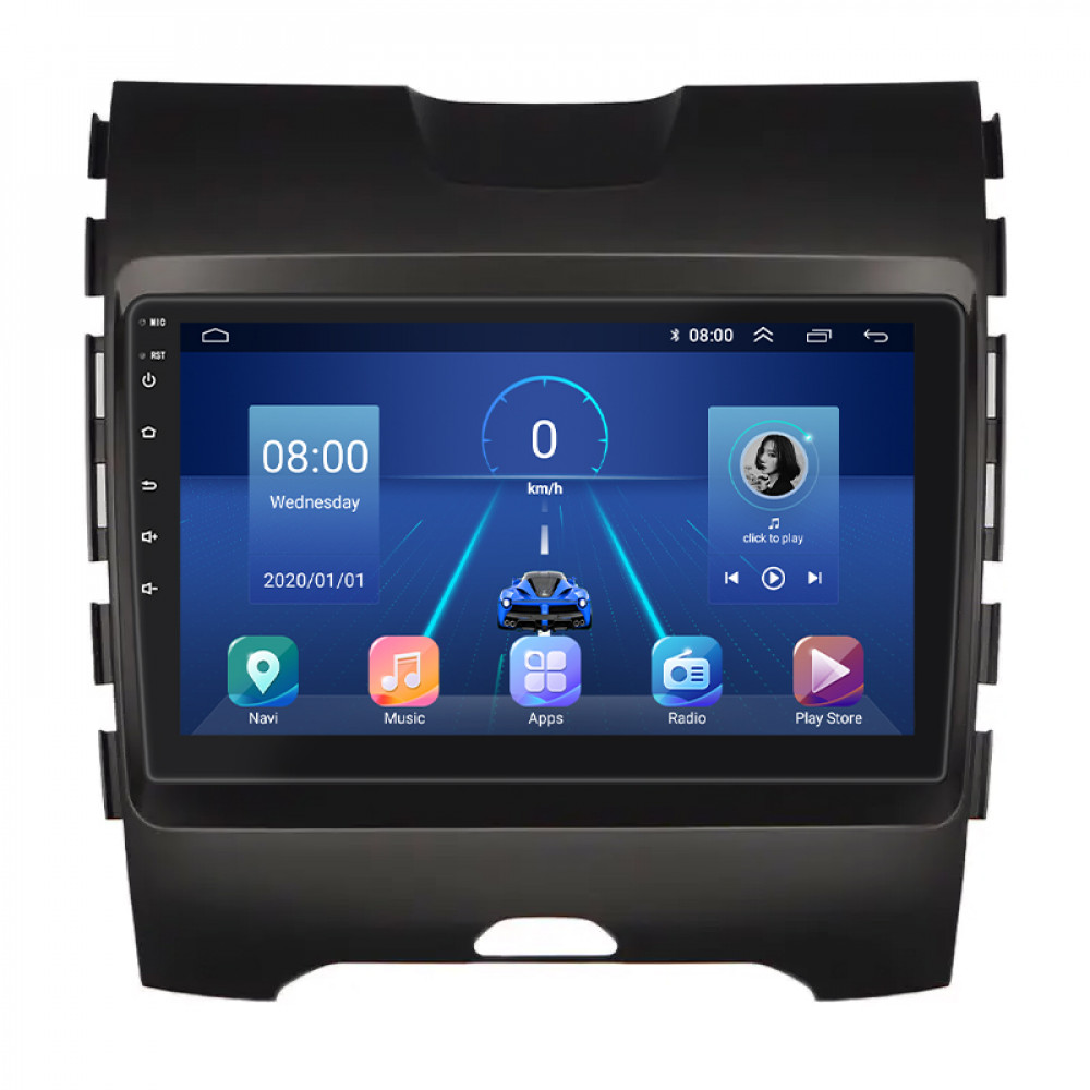 Штатная магнитола Lesko для Ford Edge II 2015-2018 экран 9" 4/32Gb 4G Wi-Fi GPS Top