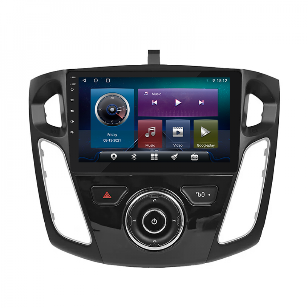 Штатная магнитола Lesko для Ford Focus III 2011-2015 экран 9" 4/32Gb 4G Wi-Fi GPS Top