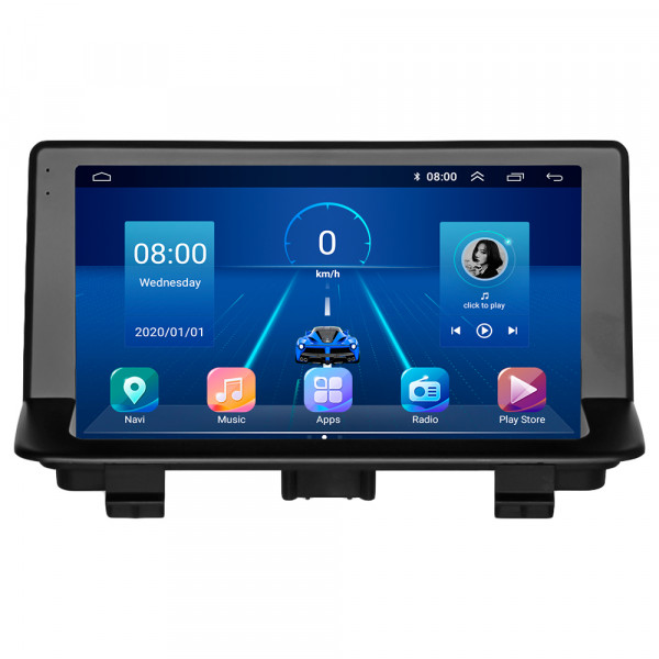 Штатная магнитола Lesko для Audi RS Q3 I (8U) 2013-2015 экран 9" 2/32Gb 4G Wi-Fi GPS Top