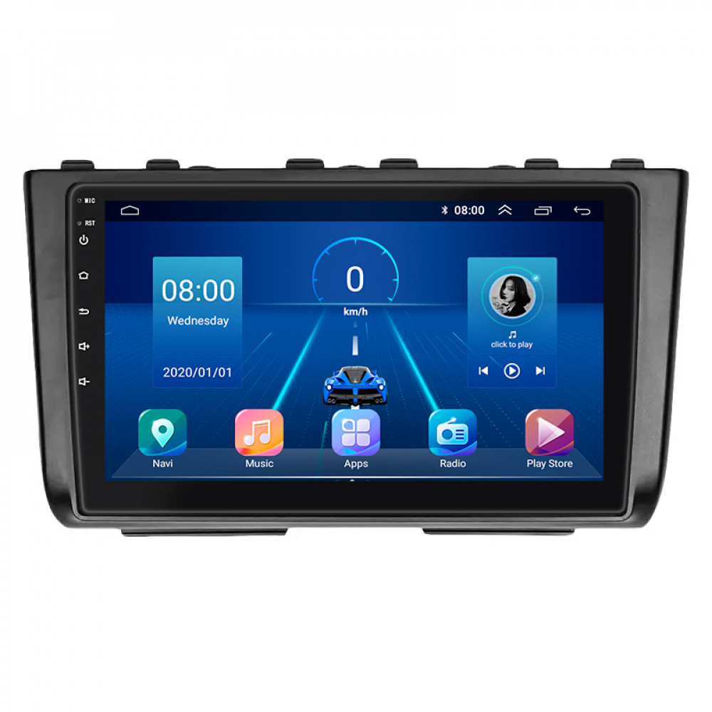 Штатная магнитола Lesko для Hyundai Creta I Рестайлинг 2020-2021 экран 9" 4/32Gb 4G Wi-Fi GPS Top