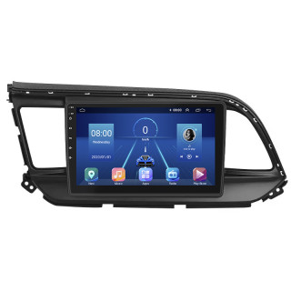 Штатная магнитола Lesko для Hyundai Elantra VI (AD) Рестайлинг ver 2 2018-2020 экран 9" 4/32Gb 4G Wi-Fi GPS Top