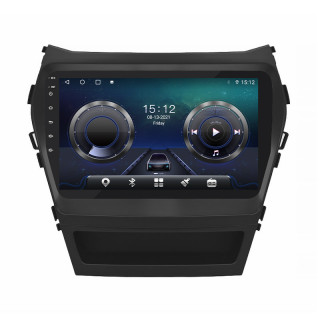 Штатная магнитола Lesko для Hyundai Santa Fe III Рестайлинг 2015-2018 экран 9" 4/32Gb 4G Wi-Fi GPS Top