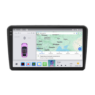 Штатная магнитола Lesko для Audi S3 II (8P) 2006-2008 экран 9" 4/64 QLED CarPlay 4G Wi-Fi GPS 360 Prime