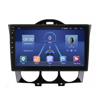 Штатная магнитола Lesko для Mazda RX-8 I 2003-2008 экран 9" 4/32Gb 4G Wi-Fi GPS Top