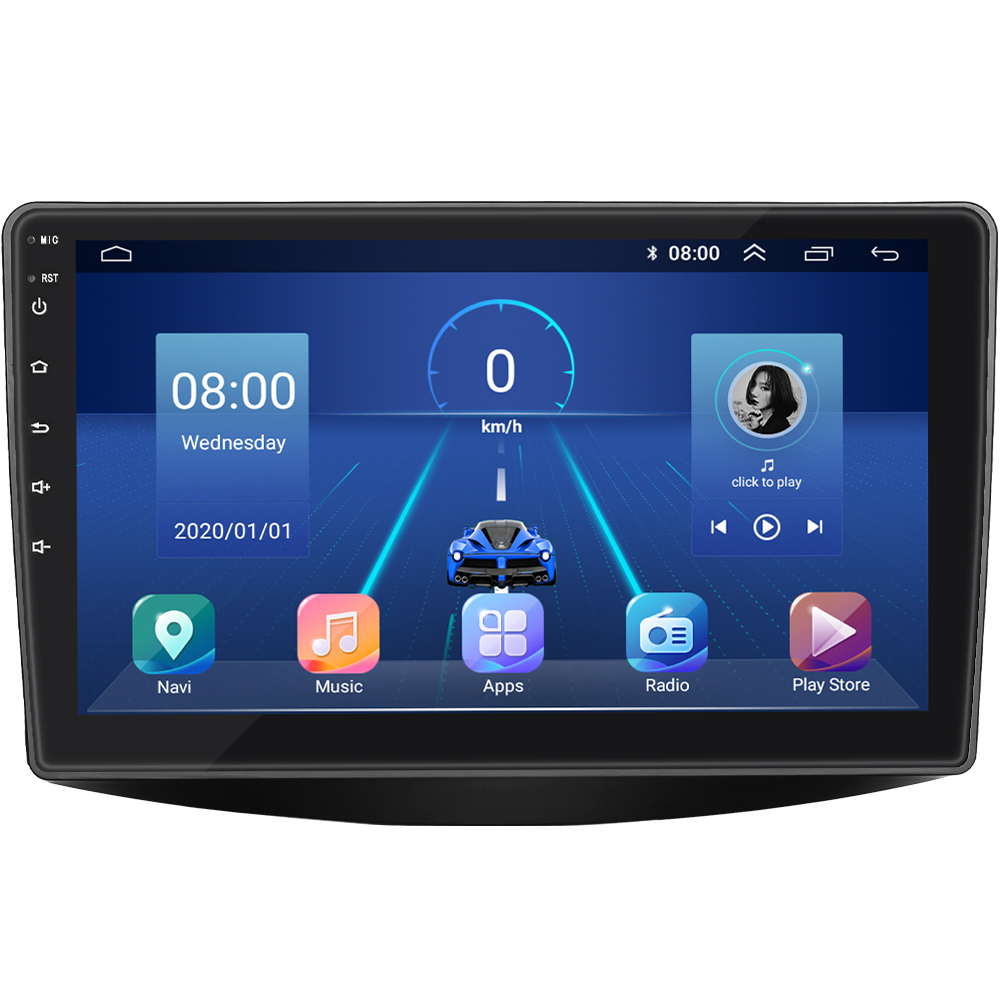 Штатная магнитола Lesko для Mitsubishi Grandis Manual A/C 2003-2011 экран 9" 4/32Gb 4G Wi-Fi GPS Top