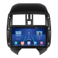 Штатная магнитола Lesko для Nissan Sunny N17 2012-2014 экран 9" 4/32Gb 4G Wi-Fi GPS Top