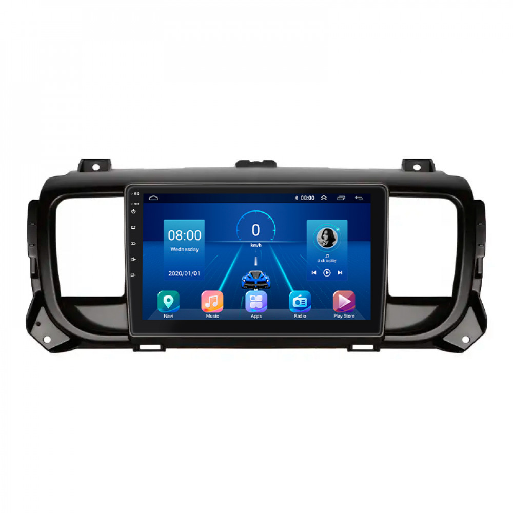 Штатная магнитола Lesko для Opel Zafira Life I 2019-н.в. экран 9" 4/32Gb 4G Wi-Fi GPS Top