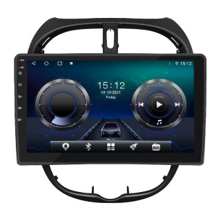 Штатная магнитола Lesko для Peugeot 206  1998-2012 экран 9" 4/32Gb 4G Wi-Fi GPS Top