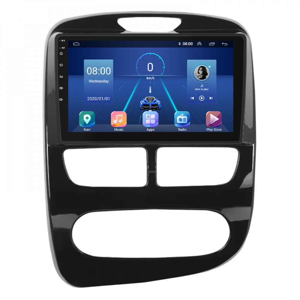 Штатная магнитола Lesko для Renault Clio IV 2012-2016 экран 9" 4/32Gb 4G Wi-Fi GPS Top