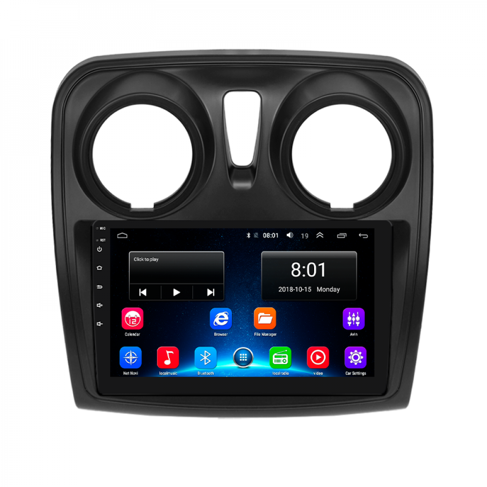 Штатная магнитола Lesko для Renault Lodgy  2012-н.в экран 9" 4/32Gb 4G Wi-Fi GPS Top