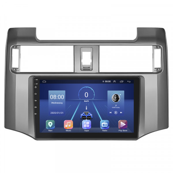 Штатная магнитола Lesko для Toyota 4Runner V 2009-2013 экран 9" 4/32Gb 4G Wi-Fi GPS Top