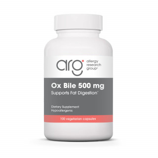 Екстракт бичачої жовчі (Ox Bile), Allergy Research, 500 мг, 100 капсул
