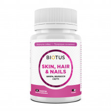 Волосся, шкіра та нігті, Hair, Skin & Nails, Biotus, 30 таблеток