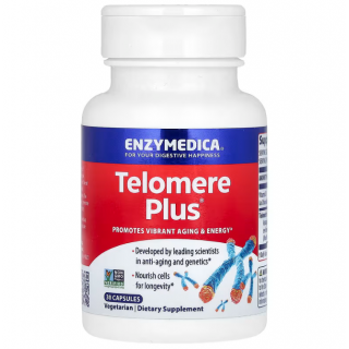 Захист теломер, Telomere Plus, Enzymedica, 30 капсул