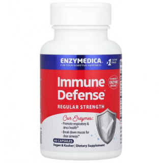 Захист імунітету, Immune Defense, Enzymedica, з протеолітичними ферментами, 60 капсул
