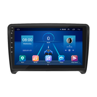 Штатная магнитола Lesko для Audi TT II (8J) 2006-2010 экран 9" 6/128Gb 4G Wi-Fi GPS Top