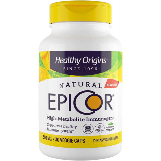 Епікор, EpiCor, Healthy Origins, 500 мг, 30 вегетаріанських капсул