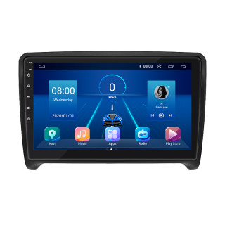 Штатная магнитола Lesko для Audi TTS II (8J) 2007-2010 экран 9" 4/64Gb 4G Wi-Fi GPS Top