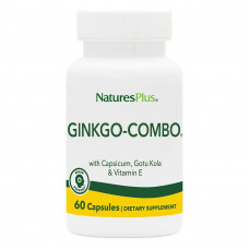 Гінкго Білоба комбо, Ginkgo-Combo, Nature's Plus, 60 капсул