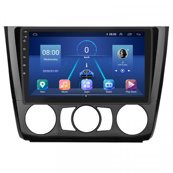 Штатная магнитола Lesko для BMW 1 серии I (E81/E82/E87/E88) 2004-2007 экран 9" 6/128Gb 4G Wi-Fi GPS Top