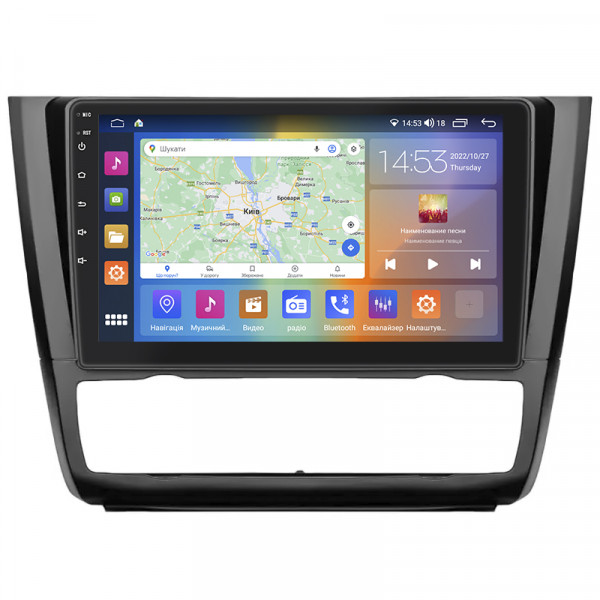 Штатная магнитола Lesko для BMW 1 серии I (E81/E82/E87/E88) Рестайлинг 2007-2011 экран 9" 4/64Gb CarPlay 4G Wi-Fi GPS Prime