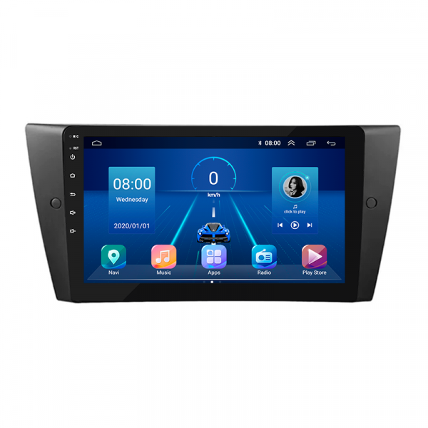 Штатная магнитола Lesko для BMW 3 серии V (E90/E91/E92/E93) 2005-2010 экран 9" 2/32Gb 4G Wi-Fi GPS Top