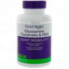Глюкозамін хондроїтин МСМ, Glucosamine Chondroitin MSM, Natrol, 150 таблеток