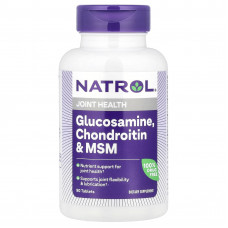 Глюкозамін хондроїтин МСМ, Glucosamine Chondroitin MSM, Natrol, 90 таблеток