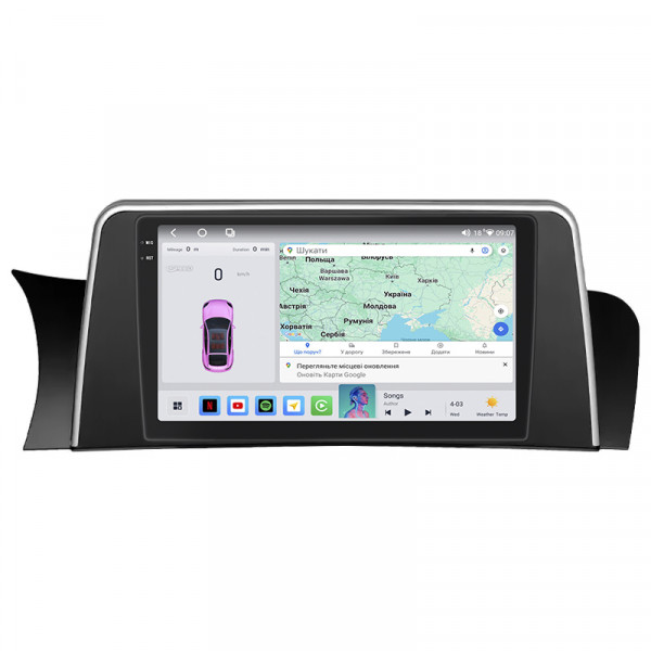 Штатная магнитола Lesko для BMW X3 II (F25) Рестайлинг 2014-2017 экран 9" 4/64 QLED CarPlay 4G Wi-Fi GPS 360 Prime