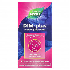 ДІМ плюс, метаболізм естрогенів, DIM-Plus, Nature's Way, 60 вегетаріанських капсул