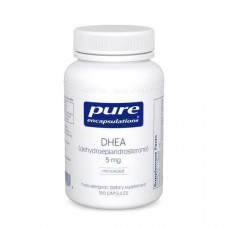 ДГЕА, DHEA, Pure Encapsulations, підтримка імунітету, спалювання жиру, гормонального балансу та емоційного благополуччя, 5 мг, 180 капсул