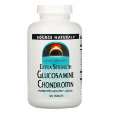 Глюкозамін і хондроїтин, Glucosamine Chondroitin, Source Naturals, 120 таблеток